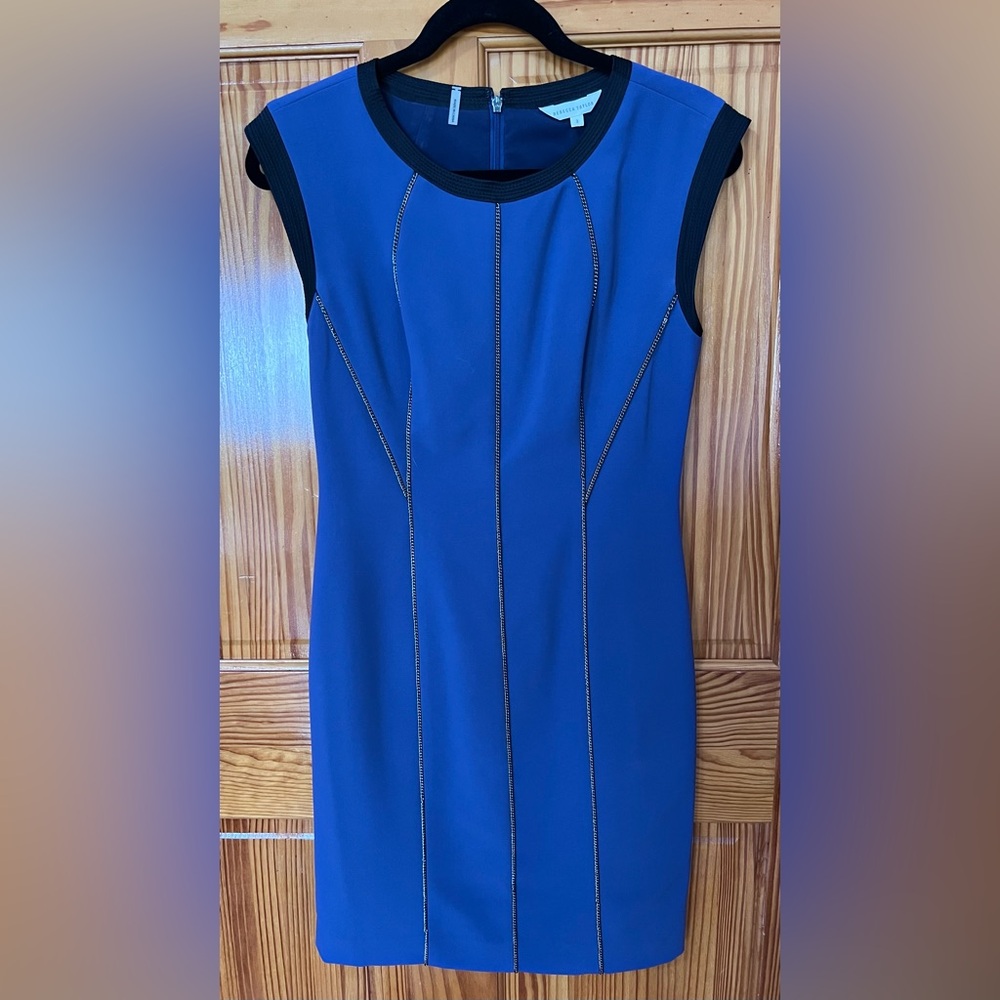 Rebecca Taylor Blue Sheath Cocktail Dress New Without Tag